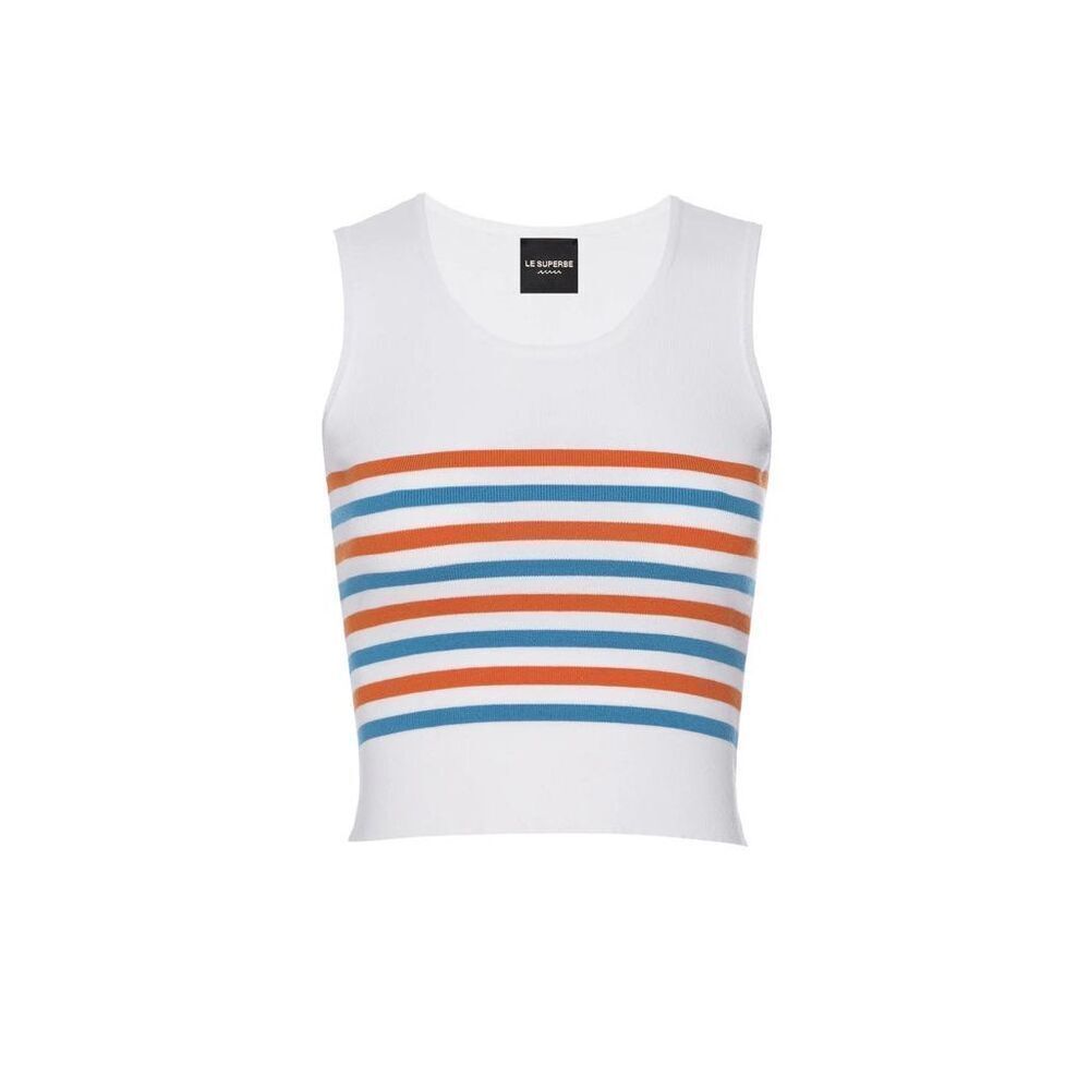 NWT Le Superbe Tanks A Lot Stripe Stretch Tank Size Small $195 MSRP